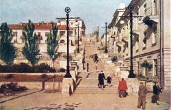 Лестница на Городской холм с Большой Морской улицы в Севастополе (1956).jpg